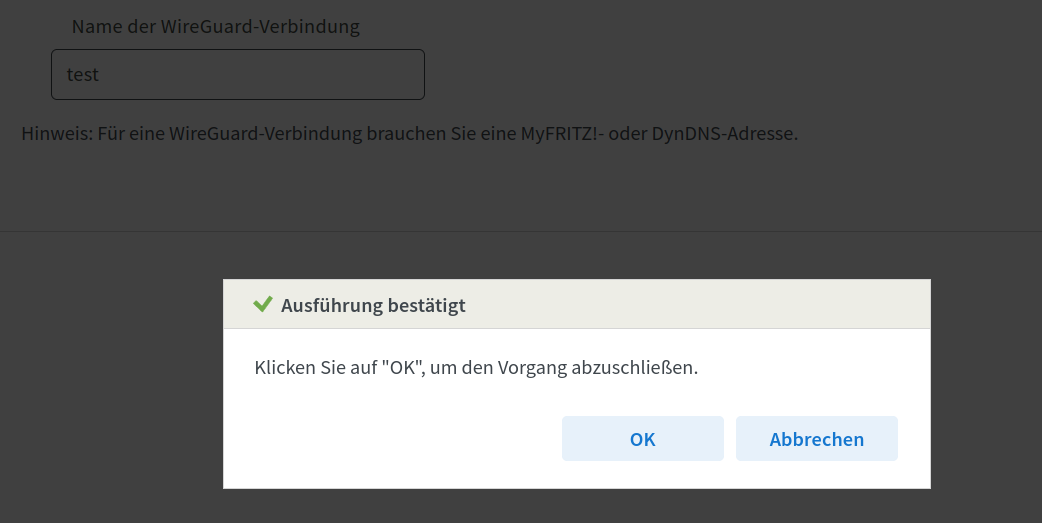 bestätigung